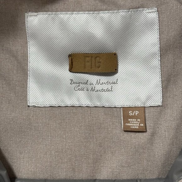 FIG Down Filled Womens Winter Long Jacket Oslo Parka Coat Beige Gray Hooded Snow - Picture 12 of 16